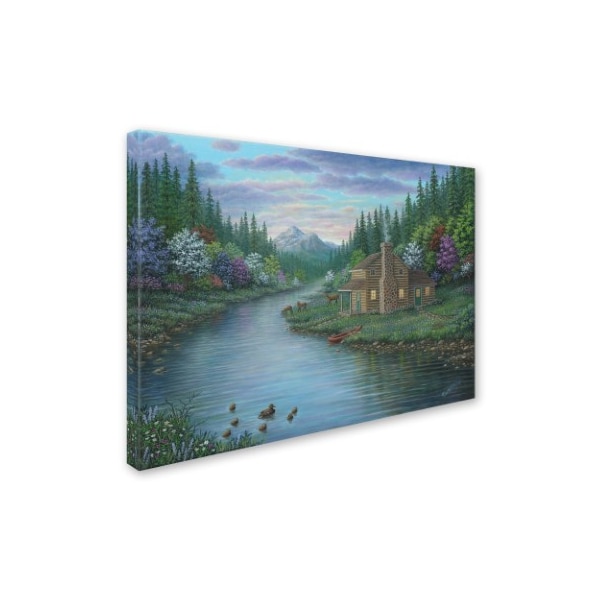 Robert Wavra 'The Cabin' Canvas Art,24x32